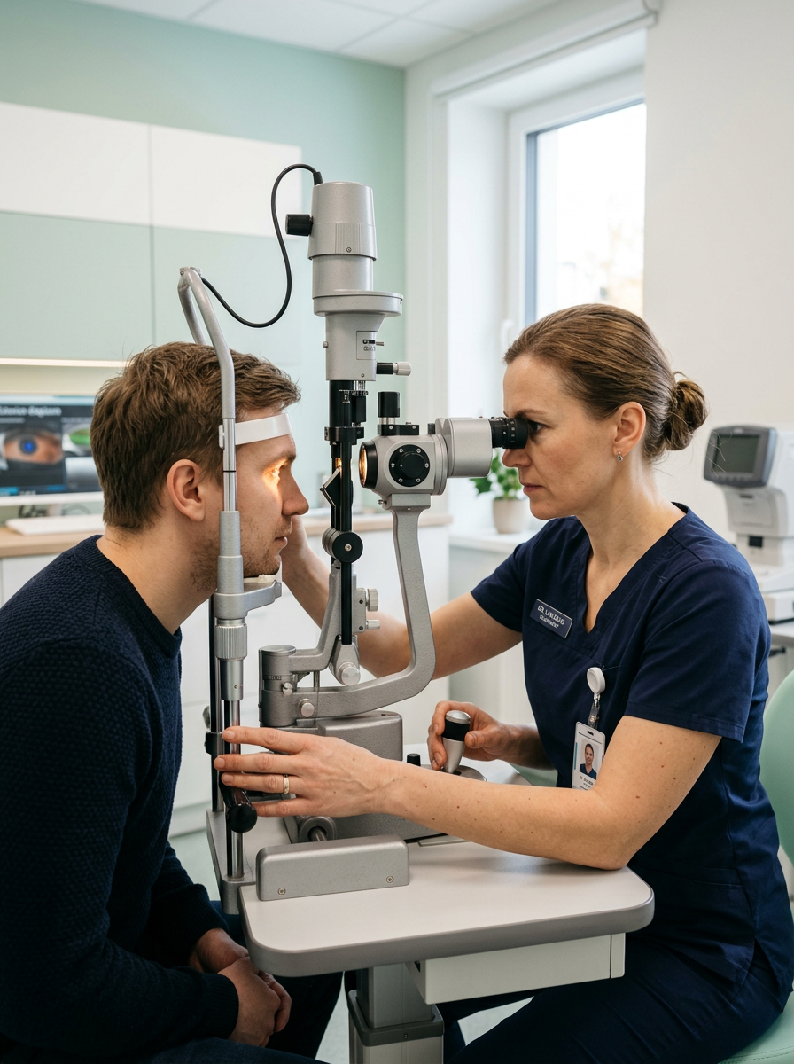 Silmaarst määrab kliendile prille Pere Optika kaupluses